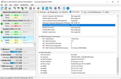 what is safe hard drive temp